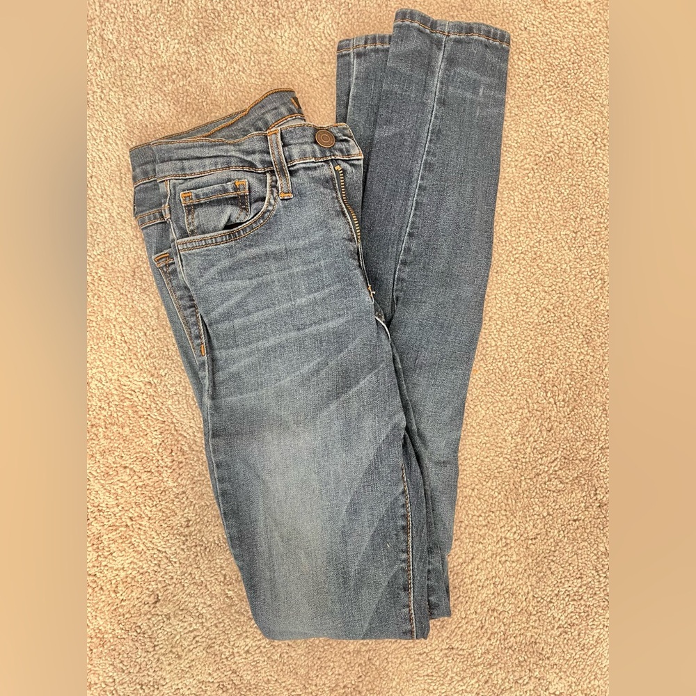Flying Monkey Skinny Blue Jeans with Natural Fading - Picture 4 of 4